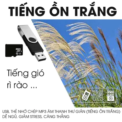 USB kingston Tiếng Ồn Trắng, Âm thanh tự nhiên giúp giảm căng thẳng, dễ ngủ, thư giản, ASMR Audio hiệu quả