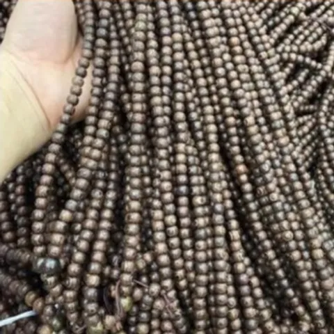 Chuỗi vòng gỗ 108 hạt  mun đen 6li và 8 li đẹp, rẻ phù hợp với mọi độ tuổi cực đẹp