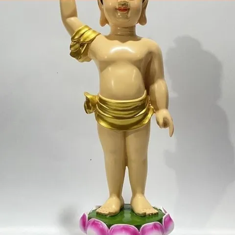 Tượng Đản Sanh Cao 38cm Đứng Nhiều Màu cực đẹp