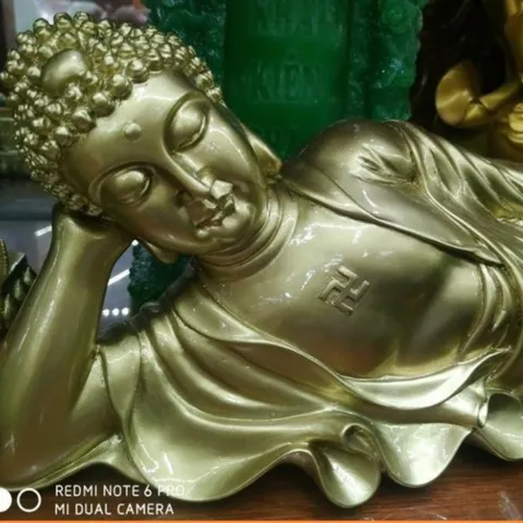 Phật Thích Ca Nhập Niết Bàn dài 45cm - Tượng Phật Nằm loại to cực đẹp