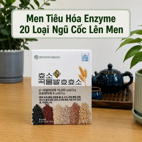 [Beyond Origin] Men Tiêu Hóa Enzyme 20 Loại Ngũ Cốc Lên Men - 100 gói