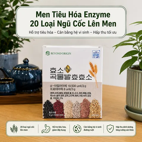 [Beyond Origin] Men Tiêu Hóa Enzyme 20 Loại Ngũ Cốc Lên Men - 100 gói
