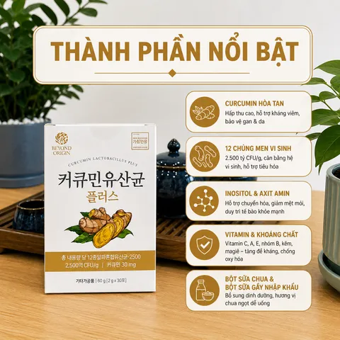 [Beyond Origin] Men Vi Sinh Tinh Chất Nghệ Hòa Tan Curcumin Plus