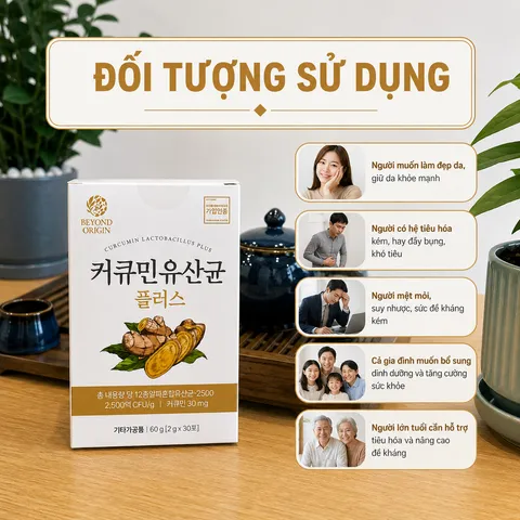 [Beyond Origin] Men Vi Sinh Tinh Chất Nghệ Hòa Tan Curcumin Plus