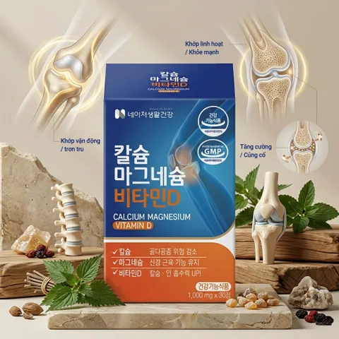 [Nature Life Health] Viên bổ khớp Canxi Magie Vitamin D