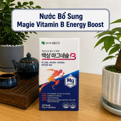 [Nature Life Health] Nước Bổ Sung Magie Vitamin B Energy Boost