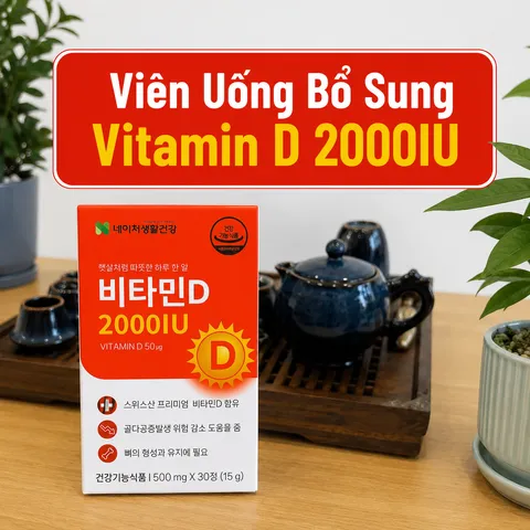 [Nature Life Health] Viên Bổ Sung Vitamin D 2000IU