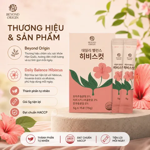 [Beyond Origin] Trà Thanh Lọc Giảm Cân Hibiscus Daily Balance