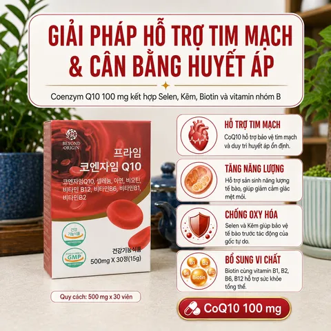 [Beyond Origin] Viên Cân Bằng Huyết Áp Prime Coenzyme Q10