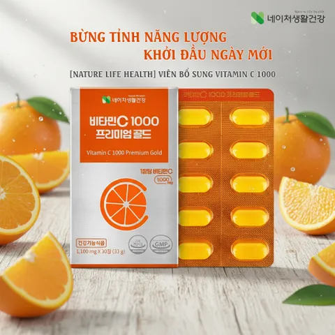 [Nature Life Health] Viên Bổ Sung Vitamin C 1000