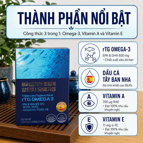 [Nature Life Health] Viên Uống Dầu Cá Supercritical rTG Omega-3
