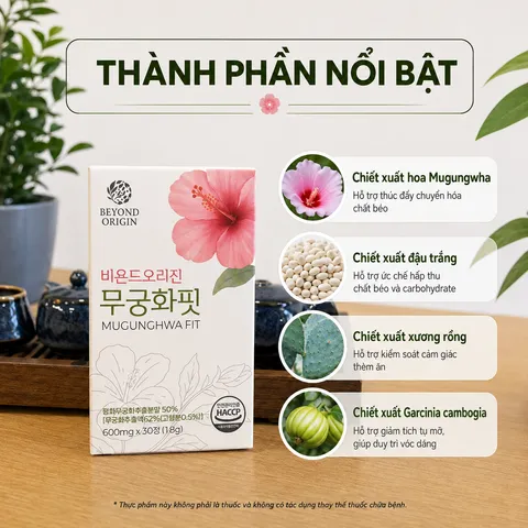 [Beyond Origin] Viên Uống Giảm Cân Mugungwha Fit 840111