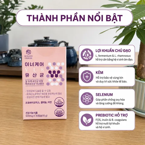 [Beyond Origin] Viên Uống Men Vi Sinh Phụ Khoa VL8 Woman Inner Care