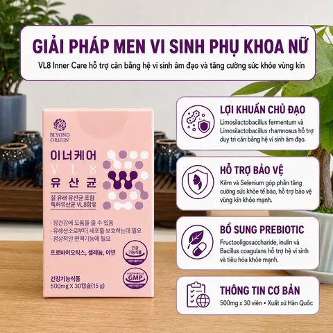 [Beyond Origin] Viên Uống Men Vi Sinh Phụ Khoa VL8 Woman Inner Care