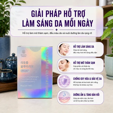 [Beyond Origin] Bột Uống Sáng Da Mờ Nám Glutathione Liposome