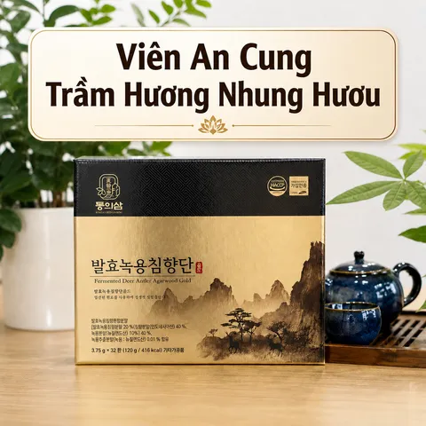 [Donguisam] Viên An Cung  Nhung Hươu Trầm Hương Lên Men - 32 Viên