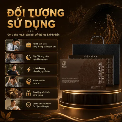 Donguisam Viên An Cung Trầm Hương Nhung Hươu Khí Lực Bổ - 60 Viên