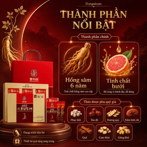 Donguisam Cao Hồng Sâm 6 Năm Vip Cao Cấp Hàn Quốc