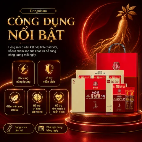 Donguisam Cao Hồng Sâm 6 Năm Vip Cao Cấp Hàn Quốc