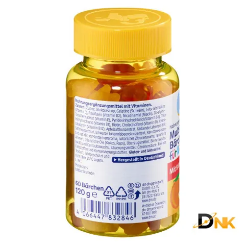 Kẹo gấu vitamin Mivolis Multivitamin Bärchen cho bé 60 viên hàng Đức