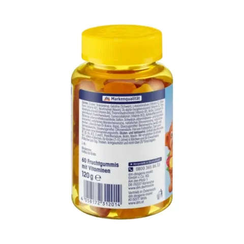 Kẹo gấu vitamin Mivolis Multivitamin Bärchen cho bé 60 viên hàng Đức