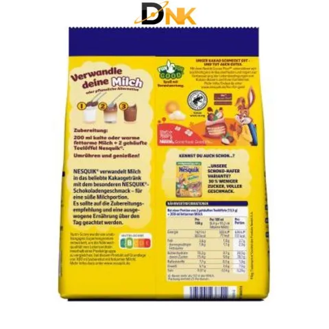 Bột Cacao Nesquik Đức 350g – Hàng Nhập Khẩu Chính Hãng, Giàu Canxi, Thơm Ngon Cho Bé