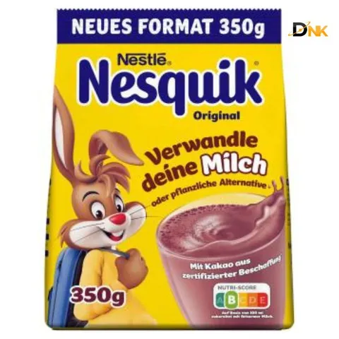 Bột Cacao Nesquik Đức 350g – Hàng Nhập Khẩu Chính Hãng, Giàu Canxi, Thơm Ngon Cho Bé