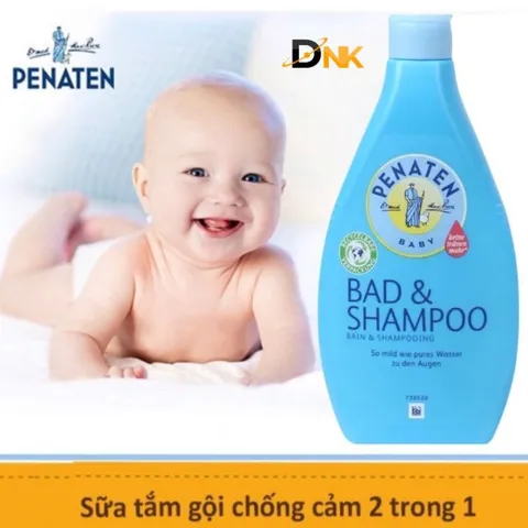 Sữa Tắm Gội Penaten Bad & Shampoo 400ml Chính Hãng Đức Cho Bé Sơ Sinh, Dịu Nhẹ Không Cay Mắt