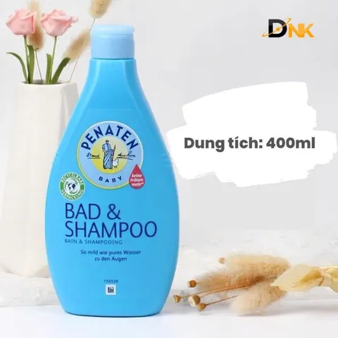 Sữa Tắm Gội Penaten Bad & Shampoo 400ml Chính Hãng Đức Cho Bé Sơ Sinh, Dịu Nhẹ Không Cay Mắt