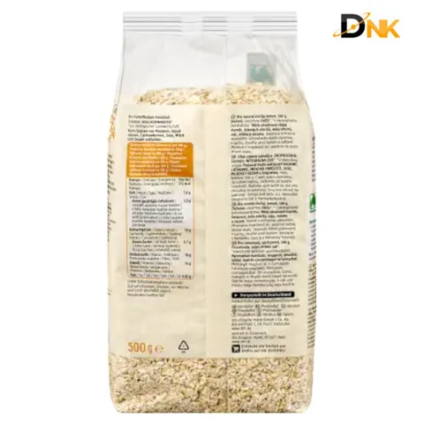 Yến Mạch dmBio Feinblatt 500g Đức | Yến Mạch Hữu Cơ Nguyên Cám | Giảm Cân Eat Clean Healthy