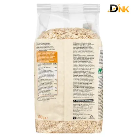 Yến Mạch dmBio Feinblatt 500g Đức | Yến Mạch Hữu Cơ Nguyên Cám | Giảm Cân Eat Clean Healthy