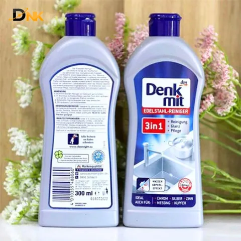 🧴 DUNG DỊCH TẨY RỬA INOX DENKMIT 3IN1 – NHẬP KHẨU CHÍNH HÃNG TỪ ĐỨC 🇩🇪