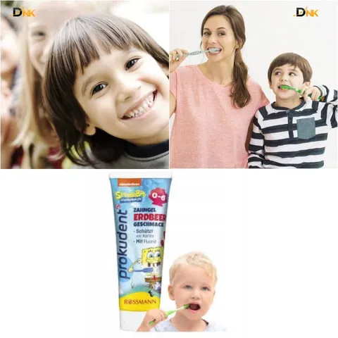 Kem đánh răng trẻ em Đức Prokudent Junior 6+ 75ml – Hương bạc hà nhẹ, ngừa sâu răng cho bé