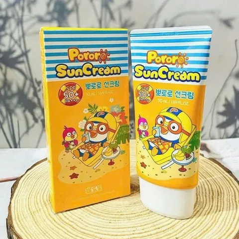 Kem chống nắng Pororo Sun Cream cho bé 50ml bảo vệ da toàn diện, date 4/27 🏷️ Rẻ vô địch