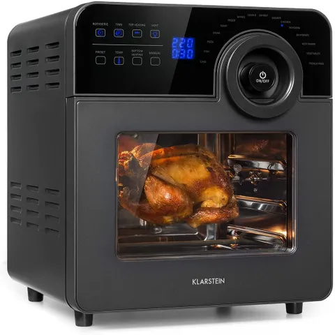 Nồi Chiên Không Dầu Klarstein 14L AeroVital Cube Chef Hot Air Fryer, 1700W, Thép Không Gỉ Nhập Đức 840181
