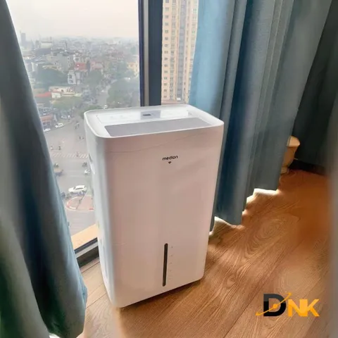 Máy Hút Ẩm MEDION MD10832 50L 90m² Chính Hãng Đức, Điều Khiển WiFi LIFE+, Bình Nước 5L