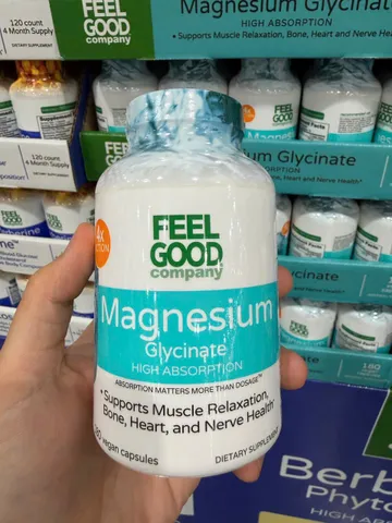 BỔ SUNG MAGIE - Feel Good Company Magnesium Glycinate – High Absorption