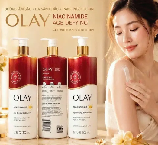 Sữa Dưỡng Thể OLAY Collagen B3 làm trắng da toàn thân 502ml - Mềm mịn, giá rẻ 🏷️