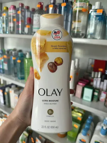 Sữa Tắm Olay Ultra Moisture Shea Butter Dưỡng Ẩm Mịn Da 650ml ⚡ Giá Sốc Chỉ Có Tại Đây