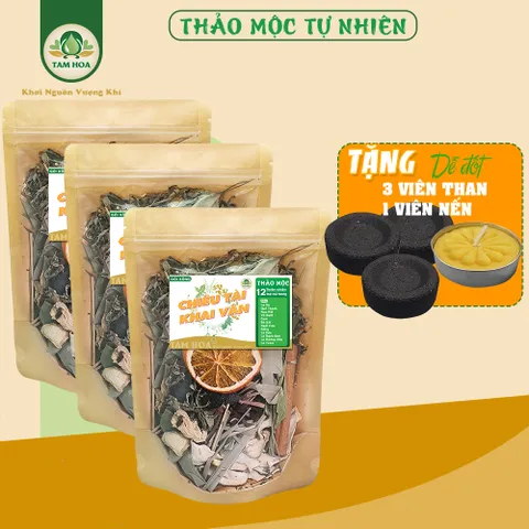 Gói Xông Nhà 12 loại Thảo Mộc Chiêu Tài, Khai Vận Tam Hoa giúp kích tài lộc, tăng khí vận
