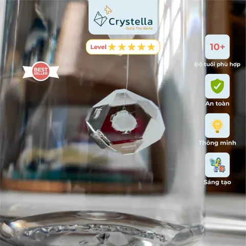 Bộ Nuôi Tinh Thể Kim Cương Trong Suốt Phèn Chua Crystella – Thử Thách Trải Nghiệm STEM Độc Đáo Tại Nhà