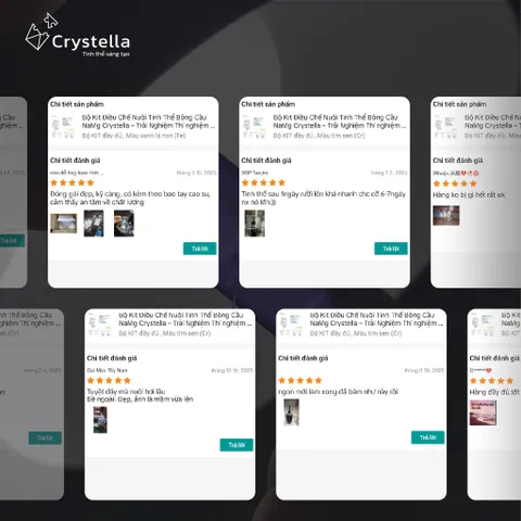 [NaMg] Bộ KIT Nuôi Tinh Thể NaMg Trắng Trong Suốt Crystella
