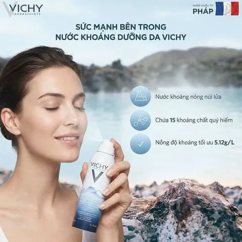 Xịt khoáng Vichy 300ml dưỡng da cấp ẩm sâu, làm dịu da tức thì - Hàng chính hãng 🏷️ Giá sốc nhất!