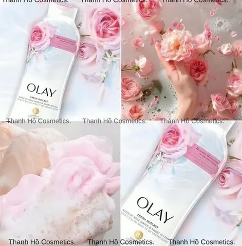 Sữa tắm Olay Fresh Outlast Rose Water & Sweet Nectar dưỡng ẩm da 650ml 🏷️ Giá rẻ nhất!