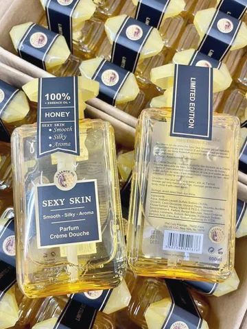 ✨ Sữa tắm nước hoa Sexy Skin chính hãng dưỡng da mềm mịn, lưu hương mật ong 600ml