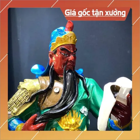Tượng Quan Công , Quan Thánh Đọc Sách 30cm nhựa composite có hoả tốc 840432