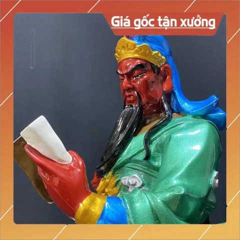 Tượng Quan Công , Quan Thánh Đọc Sách 30cm nhựa composite có hoả tốc 840432