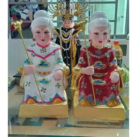 Bộ tượng Năm Bà Ngũ Hành Ngũ Hành Nương nương 27CM ĐẤT NUNG 840448