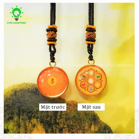 GIEO DUYÊN 10 Dây Chuyền Chú Lăng Nghiêm Và Chú Lục Tự Đại Minh [In Rõ Chữ] Mặt Dây 2.7cm - Mang Lại Bình An 840447