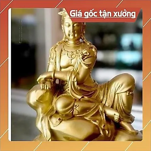 8 MẦU, Tượng ngài Quan Thế Âm tự tại cao 13cm 840459